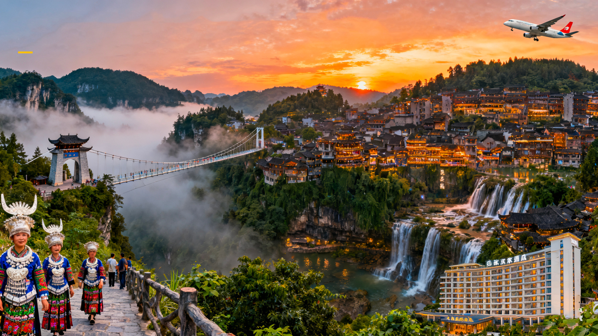 Direct flight from Singapore to Zhangjiajie, saving time and hassle, starting your adventure amidst spectacular peaks and waters with ease.