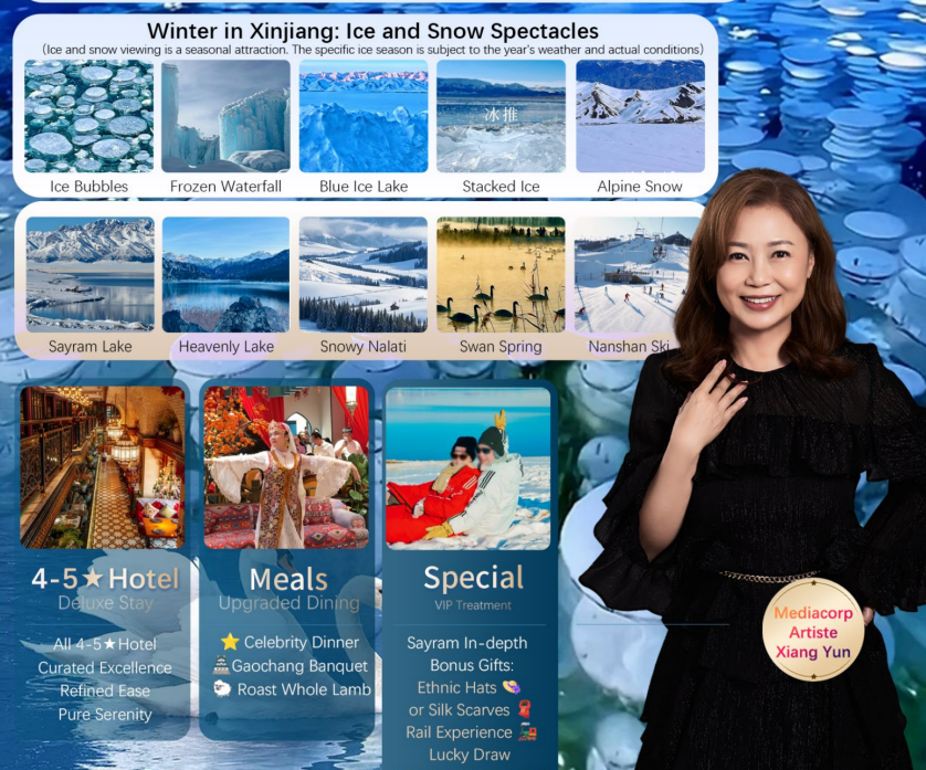 Tour with Mediacorp Artiste Xiang Yun, join the exclusive star dinner