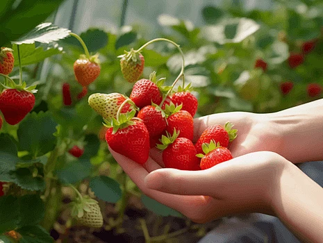 Enjoy a complimentary strawberry picking experience, with 250g per person to take away.